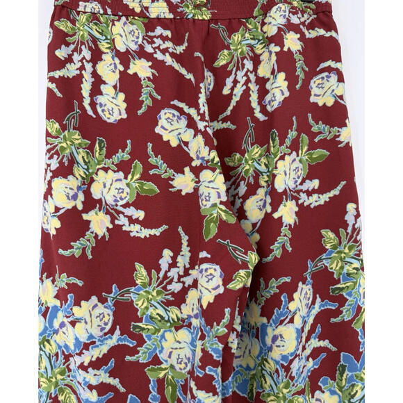BCBG MAXAZRIA SIZE XXS William Elastic Waist Floral Print Wide Leg Pant $228 - Picture 4 of 9